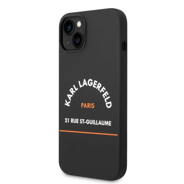 Karl Lagerfeld Rue St Gullaume Zadní Kryt pro iPhone 14 Plus Black