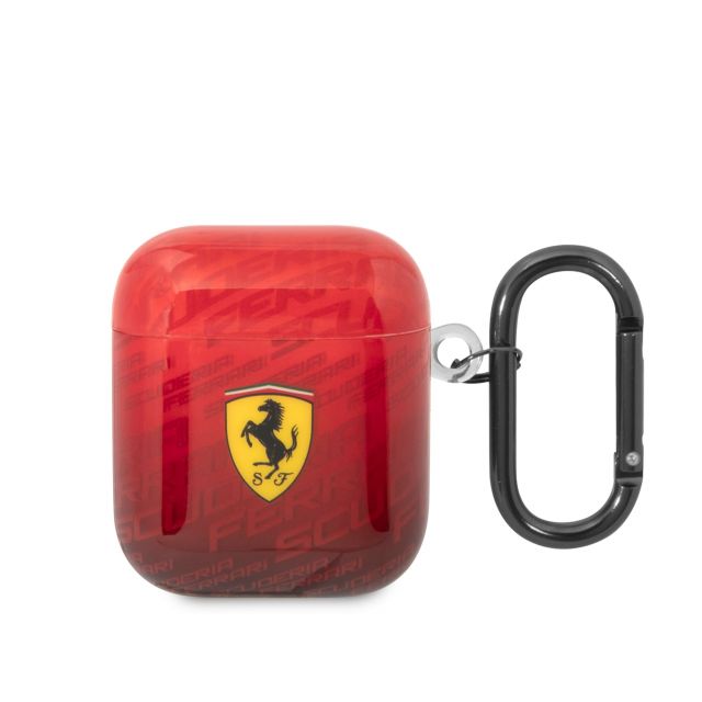 Ferrari Gradient Allover Pouzdro pro Airpods 1/2 Red