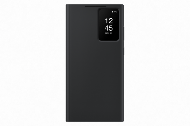 Flipové pouzdro Smart Clear View Wallet Case pro Samsung Galaxy S23 Ultra EF-ZS918CBEGWW černé