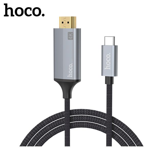 Hoco Type-C HDMI Cable Adapter (1.8m) Black-Grey