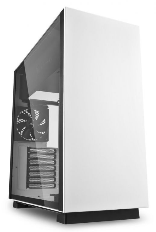 Sharkoon skříň PURE STEEL White / Middle Tower / 2x USB3.0 / průhledná bočnice / bílá