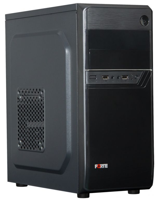 PORTE skříň MidT B26 / Middle tower / bez zdroje / 2x USB 2.0 / černá