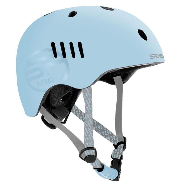  Juniorská cyklistická BMX přilba Spokey PUMPTRACK IN-MOLD, 48-54 cm, modrá