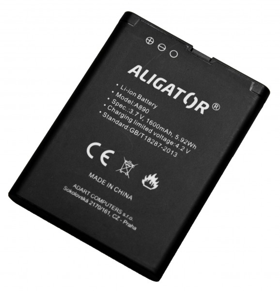 Baterie ALIGATOR A890, A900, Li-Ion 1600 mAh, originální