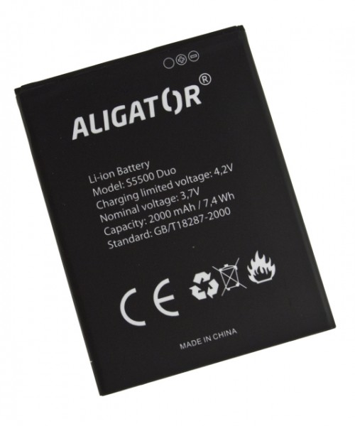 Baterie ALIGATOR S5500 Duo, Li-Ion 2000mAh, originální