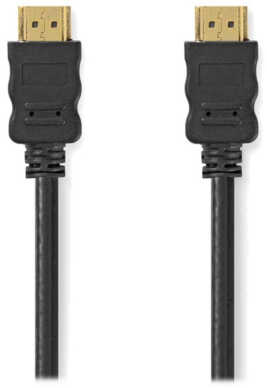 NEDIS High Speed HDMI kabel s ethernetem/ konektory HDMI - HDMI/ 4K@30Hz/ černý/ 1m