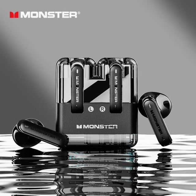 Monster XKT12 TWS Bezdrátová Sluchátka Black